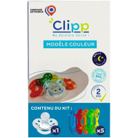Clipp Tétine de sevrage enfants 5 collerettes silicone sans BPA