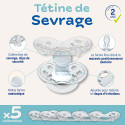 Clipp Tétine de sevrage Étoiles Sevrage doux sécurisé 2+ ans
