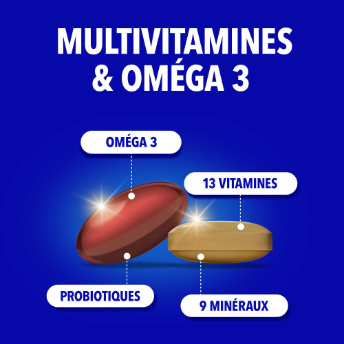 Bion 3 Multi Oméga 3 30+30 Énergie Immunité Cardio Bien-être Pharma360