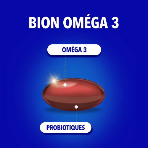 Bion Oméga 3 30 capsules Soutien Cœur Cerveau Vision Pharma360