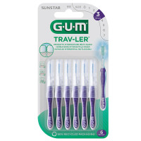 Gum Trav-ler Brossettes 1.2 mm 6 pcs Hygiène Dentaire Optimale
