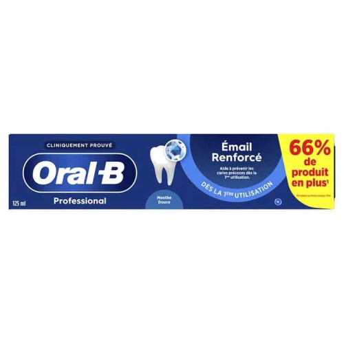 Oral-B Dentifrice Émail Renforcé 125ml Protection Émail Sensible