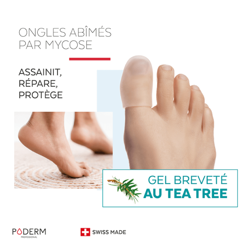 Poderm Capuchon d'Orteil S Ongles Sains et Protégés 4 Semaines