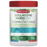 Superdiet Collagène Marin 10g Vitamine C Peau Ferme Articulations
