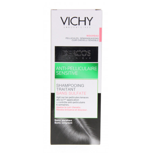 VICHY DERCOS Antipelliculaire Sensitive Shampooing Sans Sulfate-4706