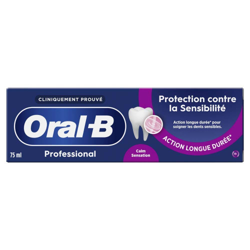 Oral-B Dentifrice Sensibilité 75ml Soulagement Douleur Dentaire