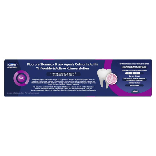 Oral-B Dentifrice Sensibilité 75ml Soulagement Douleur Dentaire