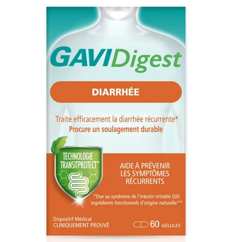 Reckitt Benckiser GAVIDigest Diarrhée 60 gélules Soulagement SII