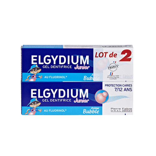 Elgydium Junior Dentifrice 2x50ml Protection Caries 7-12 ans