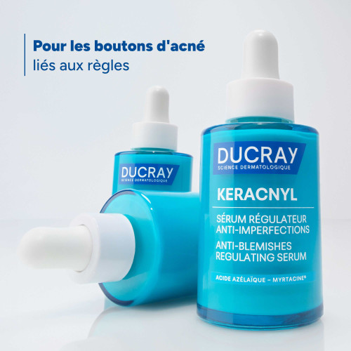 Ducray Keracnyl Sérum Régulateur 30ml Anti-Imperfections Acné Hormonal