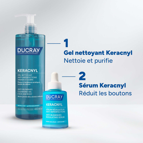 Ducray Keracnyl Sérum Régulateur 30ml Anti-Imperfections Acné Hormonal