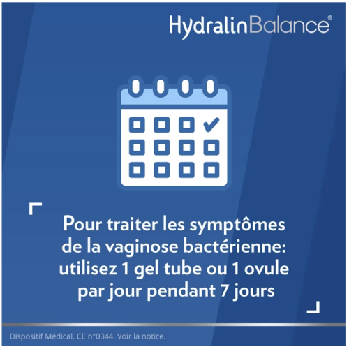 Hydralin Balance Ovule Vaginal 7 Ovules Vaginose Bactérienne Pharma360