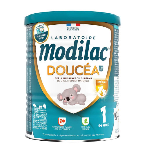 Modilac Doucéa 1 400g Lait nourrisson DHA sans huile de palme