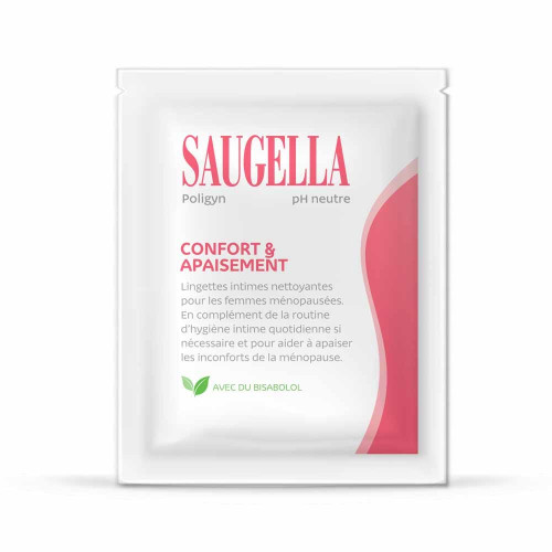 Saugella Poligyn Lingettes 10 unités - Confort Ménopause - Pharma360