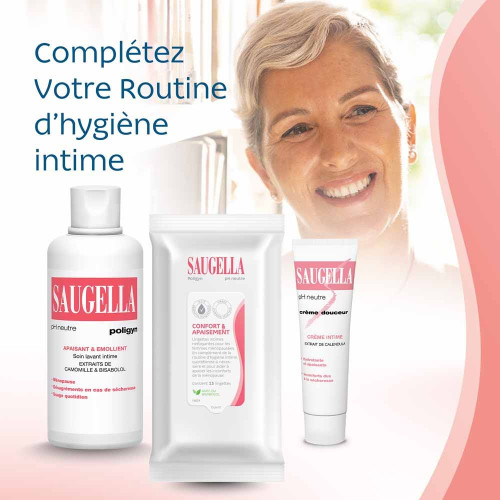 Saugella Poligyn Lingettes 15x Apaisantes Ménopause – Pharma360