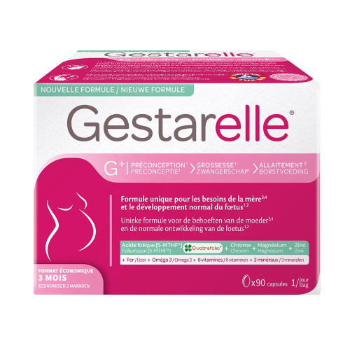 IPRAD Gestarelle G+ Grossesse 90 Capsules Vitamines et Omégas 3