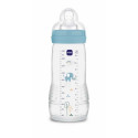 MAM Biberon Easy Active 330 ml Bleu Éléphant Ergonomique et Sûr