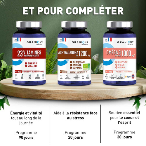 Granions Shilajit 1000mg 60 Gélules Boost Énergie Vitalité Pharma360