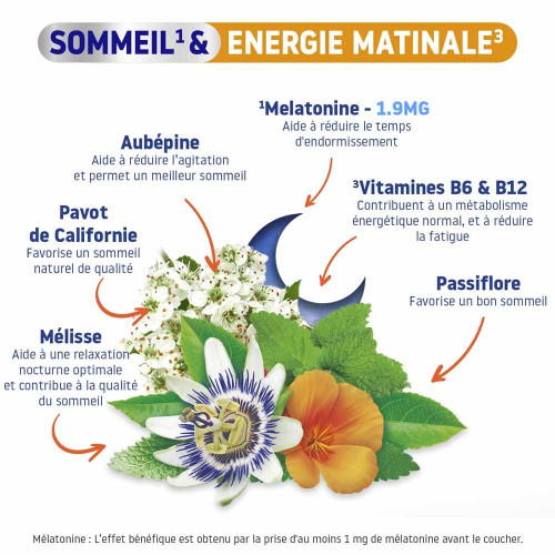 Valdispert Sommeil Énergie 24 comprimés Meilleur sommeil et réveil vif