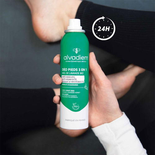 Alvadiem Déo Pieds 3 en 1 150ml Anti-Odeurs & Humidité - Pharma360