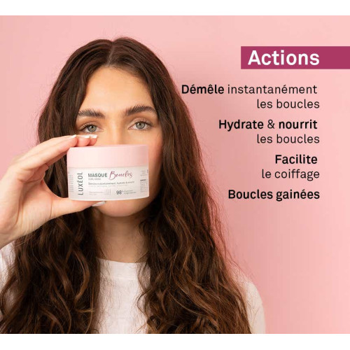 Luxéol Masque Boucles 200 ml Hydratation Boucles Définies Pharma360