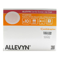 Allevyn Gentle Border Lite Ovale 10 Pansements Protection Ultime