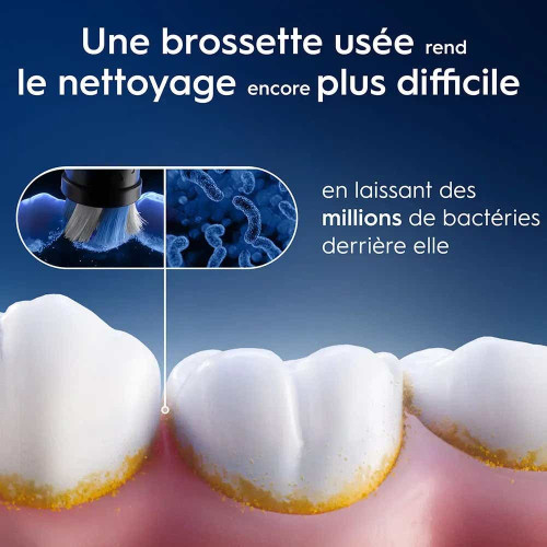 Oral B iO Brossettes 3 Noir Nettoyage Pro Plaque Dentaire Pharma360