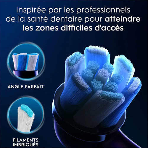 Oral B iO Brossettes 3 Noir Nettoyage Pro Plaque Dentaire Pharma360
