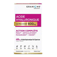 Granions Acide Hyaluronique 600mg 60 comprimés Peau Hydratée Jeunesse