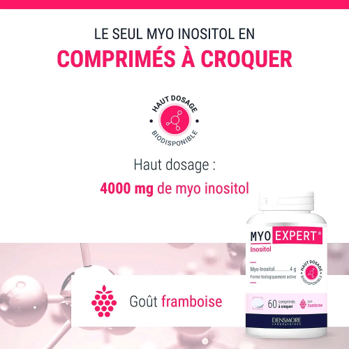 Densmore Myo Expert Inositol 60 Comprimés Régulation Glycémie