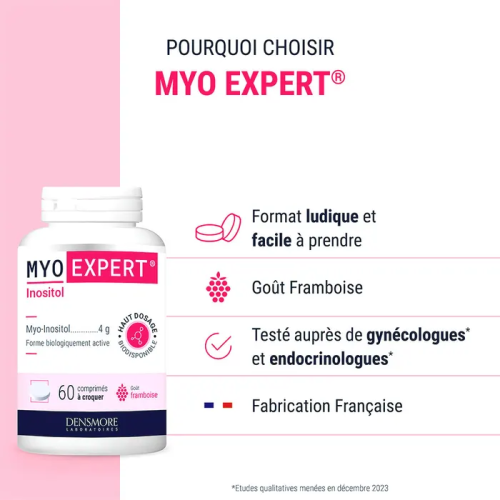 Densmore Myo Expert Inositol 60 Comprimés Régulation Glycémie