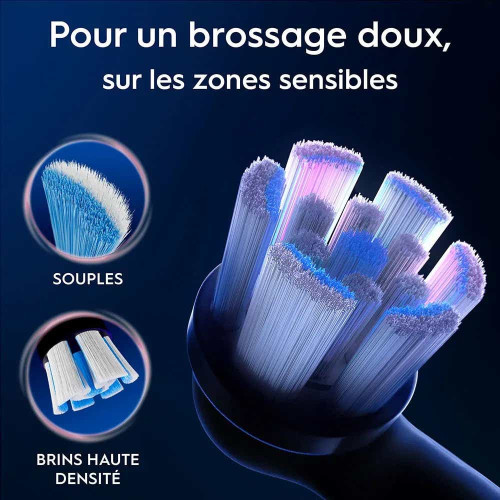 Oral B iO Gentle Care 3 brossettes Nettoyage doux dents sensibles
