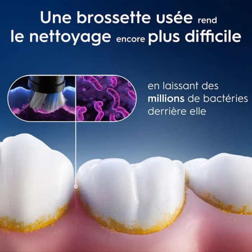 Oral B iO Gentle Care 3 brossettes Nettoyage doux dents sensibles