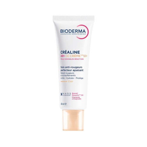 Bioderma Créaline AR+ CC Crème SPF50+ 40ml Peaux Sensibles Rougeurs