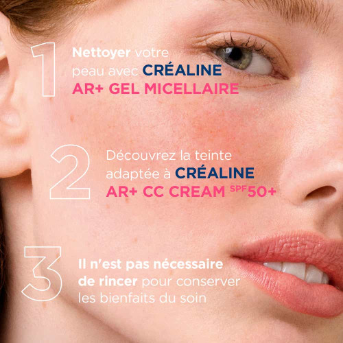 Bioderma Créaline AR+ CC Crème SPF50+ 40ml Peaux Sensibles Rougeurs