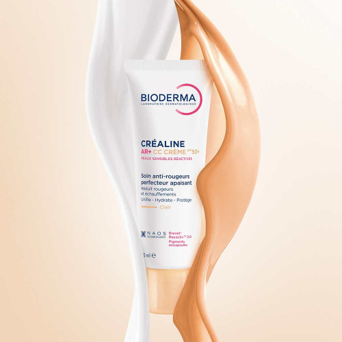 Bioderma Créaline AR+ CC Crème SPF50+ 40ml Peaux Sensibles Rougeurs