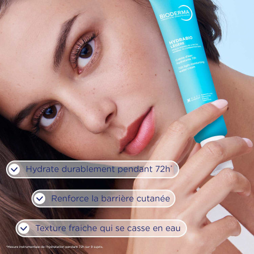 Bioderma Hydrabio Légère 40 ml - Hydratation Intense, Éclat Peau