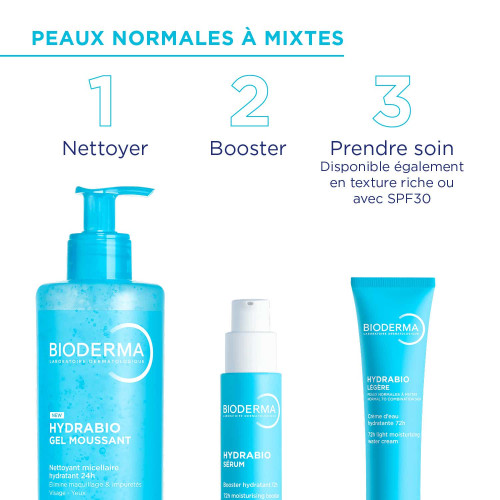 Bioderma Hydrabio Légère 40 ml - Hydratation Intense, Éclat Peau