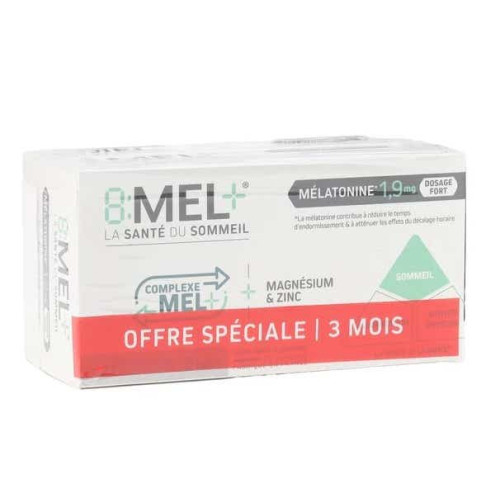 Menarini 8Mel+ Mélatonine 90 Comprimés Sommeil Réparateur Pharma360