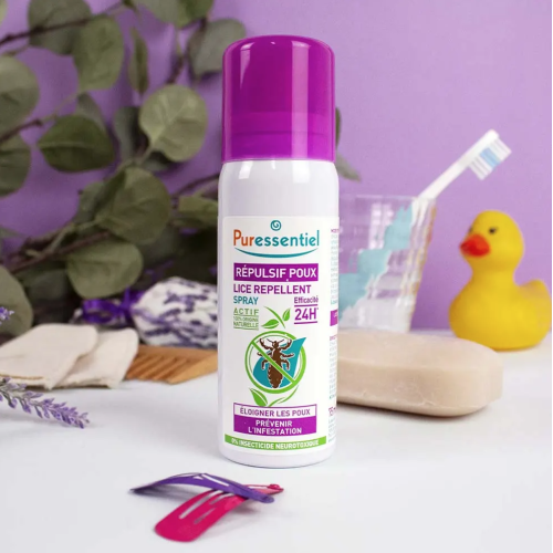 Puressentiel Répulsif Poux 2x75ml Protection Naturelle Cheveux