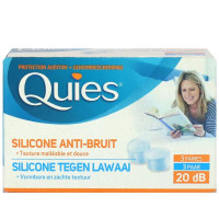 Quies Protection Auditive Silicone 3 Paires Réduction Bruit Discrète