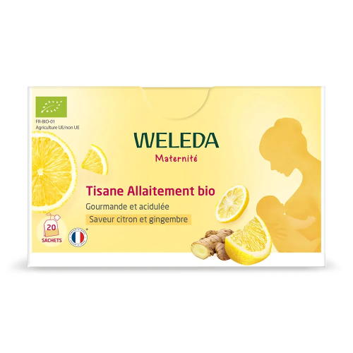 Weleda Tisane Allaitement Citron Gingembre 20 sachets Boost Lactation