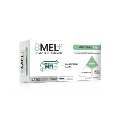 MENARINI 8Mel+ Mélatonine 1 mg 60 comprimés Sommeil Réparateur