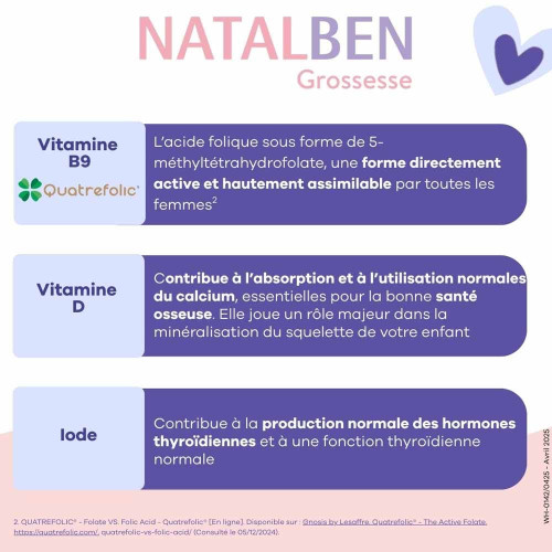 Effik Natalben Grossesse 30 Capsules Grossesse Sereine Parapharmacie