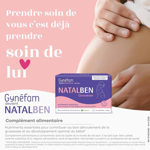 Effik Natalben Grossesse 30 Capsules Grossesse Sereine Parapharmacie