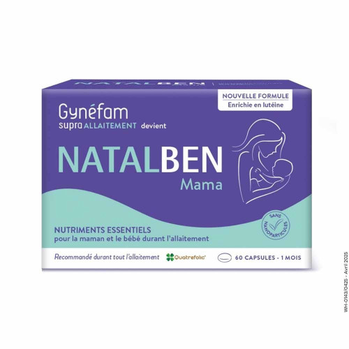 Natalben Mama Allaitement 60 caps Fatigue & Développement Bébé