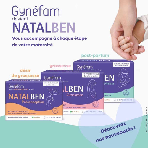 Natalben Mama Allaitement 60 caps Fatigue & Développement Bébé