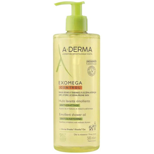 A-DERMA Exomega Control Huile Lavante 500ml Peaux Atopiques Anti-Grattage