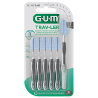 Gum Trav-ler Brossettes 2.6mm 6pcs Nettoyage Optimal Parapharmacie