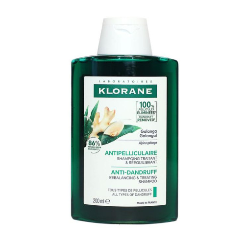 Klorane Galanga Shampooing 200ml Antipelliculaire Naturel Efficace